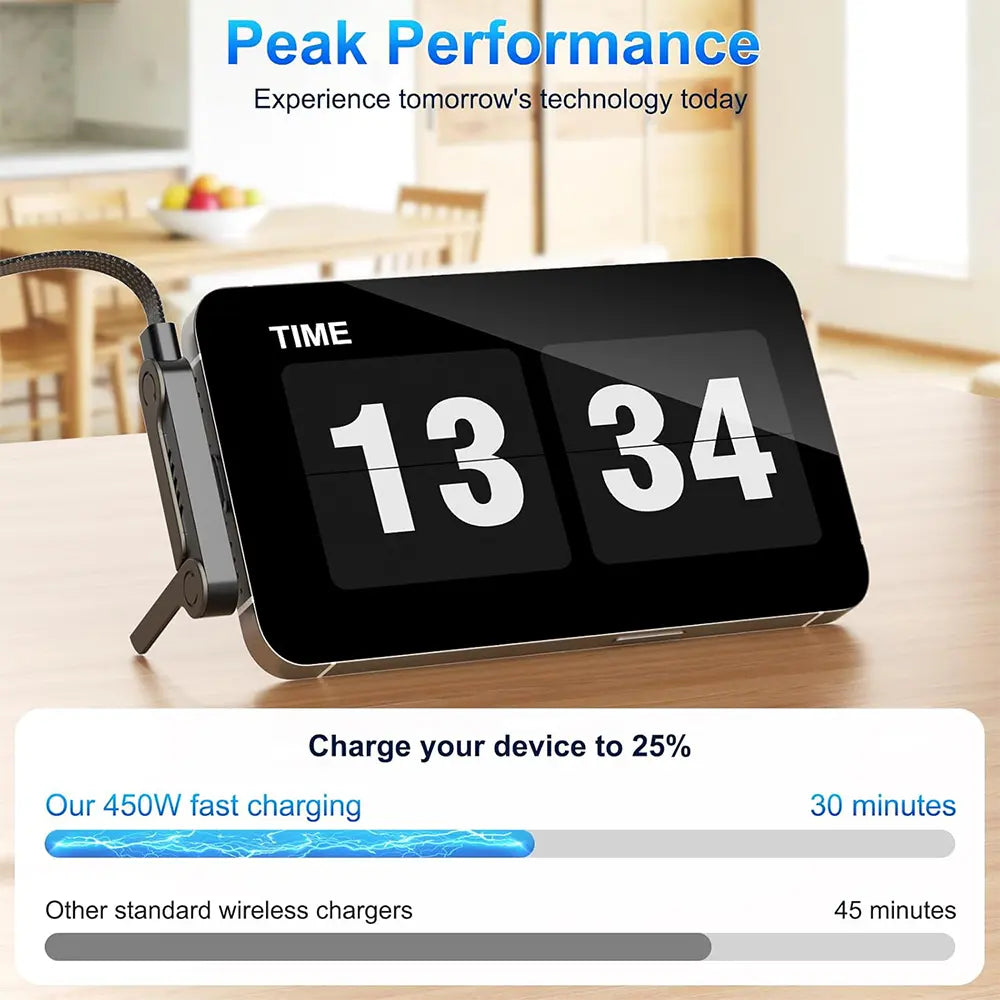 2026 New Type-C Fast Charging Cable with Stand, 240W Multi-Functional Braided Fast Charger Cord, Foldable Phone Holder for Gaming/Office/Car/Travel
