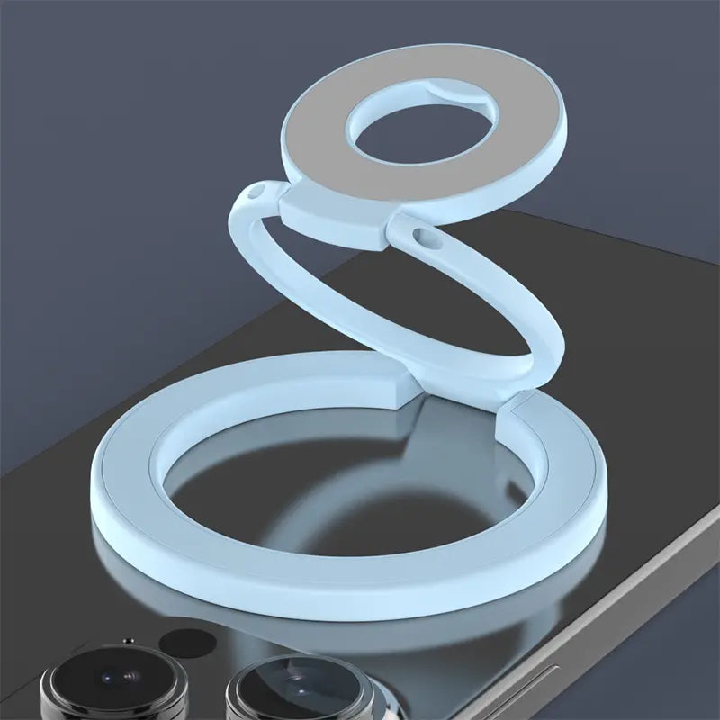 Magflex Dual Magnetic Phone Stand, Smartphone Ring, Double-Sided Magnet, Smartphone Stand, Foldable Kickstand, Magsafe Compatible, Foldable, 360° Rotation, Easy to Put on and Take Off, Suitable for Gyms, Compatible with Iphone 17, 16, 15, 14, 13