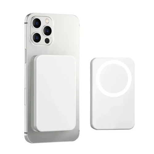 [Mothersdaygift]Magnetic Wireless Power Bank 5000Mah, Magsafe-Compatible Portable Charger, up to 15W Wireless Charging, USB-C, Slim Mini Battery Pack for Iphone 12–17 & Qi Android Devices