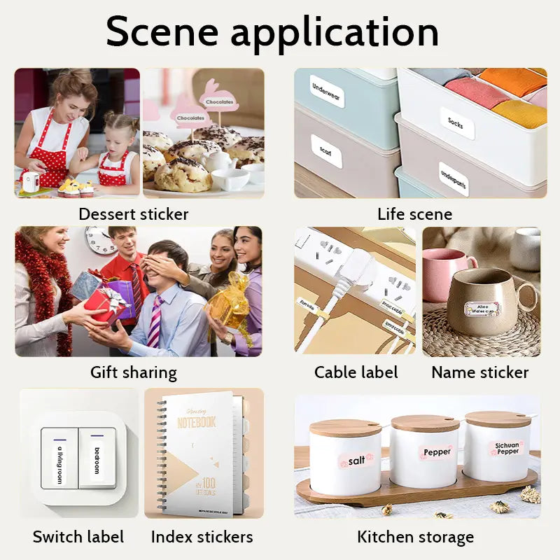 Bluetooth Mini Sticker Label L11 - Compact Design for Easy Application, Ideal for Home Decor and Portable IOS and Android Wireless No-Ink Needed