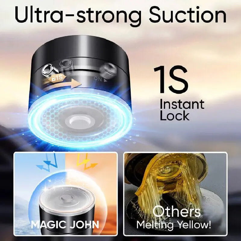 Magnetic Suction Phone Stand - ABS+PC Black/White Mini 757548.5Mm Hands-Free N52 Magnet Double Row Portable One-Click Suction for All Scenarios - Universal Smartphone Holder, Compact, Button