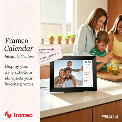 Frameo 10.1 Inch Wifi Digital Picture Frame with 32GB Storage,1280 * 800P IPS HD Touch Screen,Send Photos/Videos from Your Phone Anywhere, Photo Gifts for Parents and Grandparents