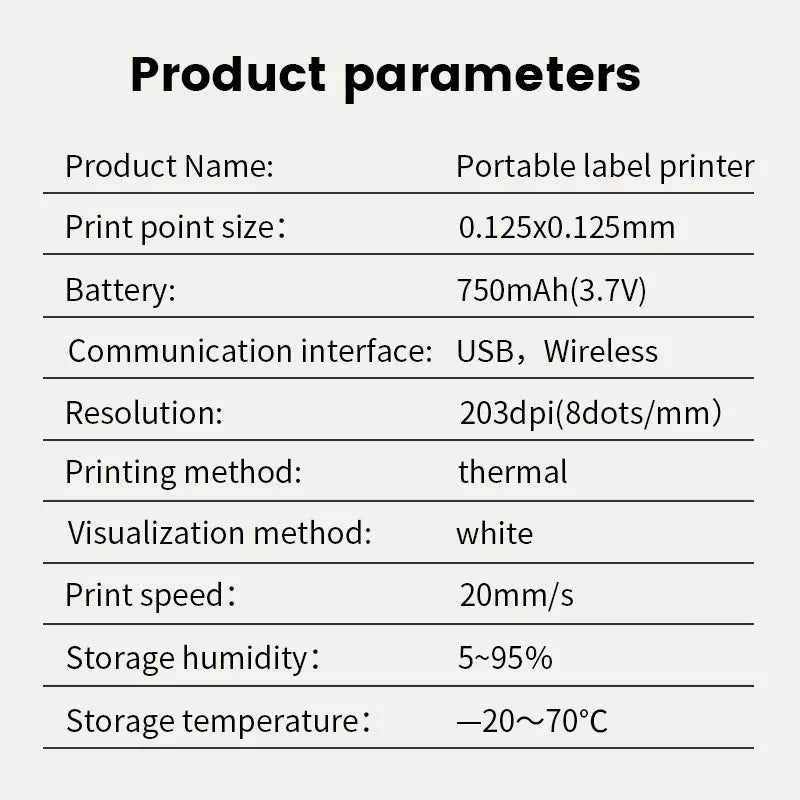Bluetooth Mini Sticker Label L11 - Compact Design for Easy Application, Ideal for Home Decor and Portable IOS and Android Wireless No-Ink Needed