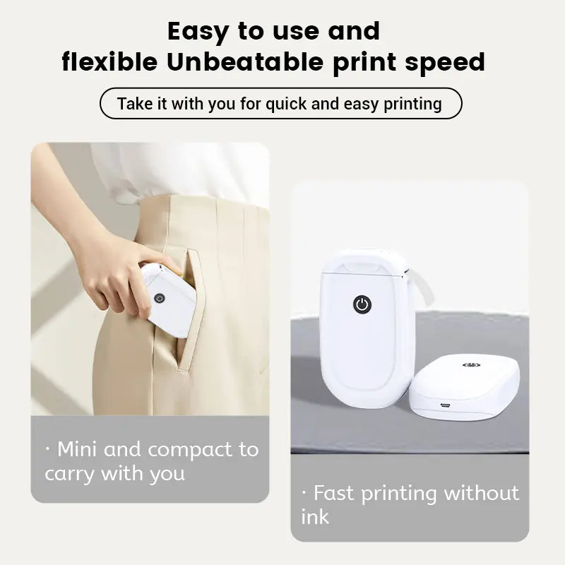 Bluetooth Mini Sticker Label L11 - Compact Design for Easy Application, Ideal for Home Decor and Portable IOS and Android Wireless No-Ink Needed