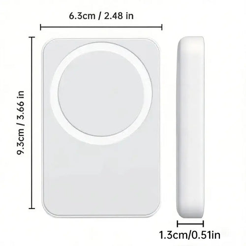 [Mothersdaygift]Magnetic Wireless Power Bank 5000Mah, Magsafe-Compatible Portable Charger, up to 15W Wireless Charging, USB-C, Slim Mini Battery Pack for Iphone 12–17 & Qi Android Devices